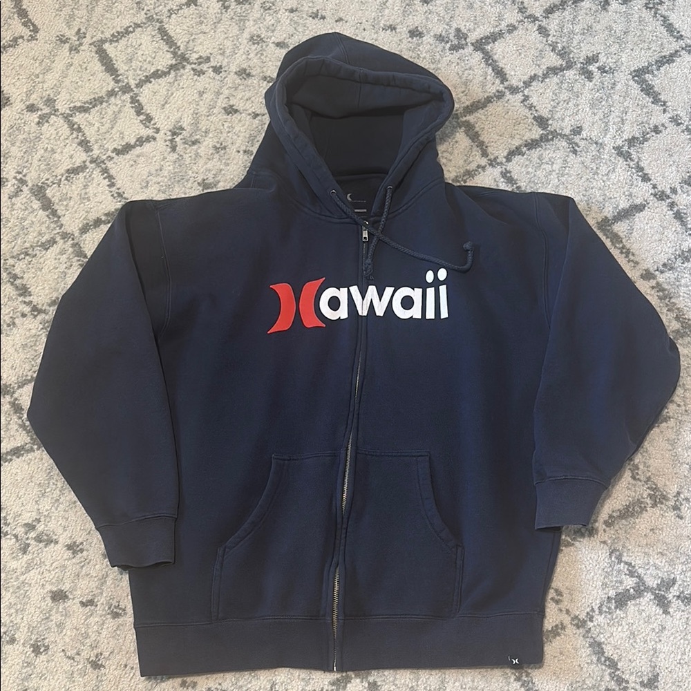 Hurley Dark Blue Hawaii Zip-Up Hoodie